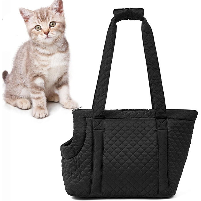 Транспортна сумка для маленьких собак та котів з бавовни, легка та портативна сумка-переноска для цуценят та кошенят