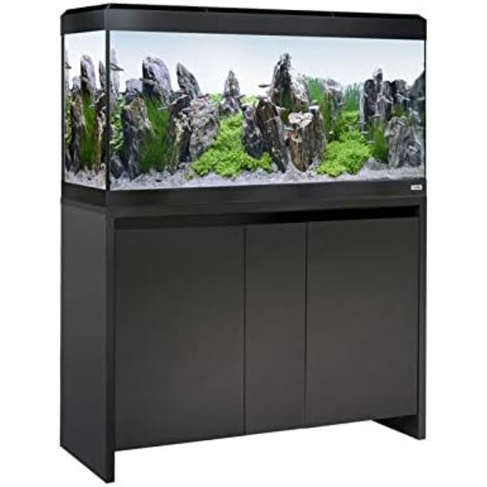 Акваріум Fluval Roma 200 чорний, 45500 г – стильний скляний акваріум для дому