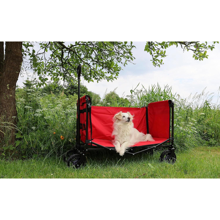 Фросал Візок для собак Бруно, чорний, складний | Транспортний візок для тварин