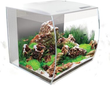 Акваріум HG Fluval Flex 57 л, білий, 40x30x50 см