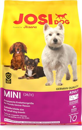 Сухий корм для собак малих порід JosiDog Mini Adult з птицею, 10 кг