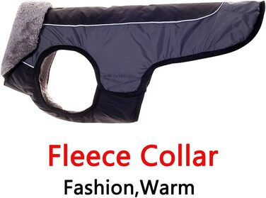 Водонепроникна тепла куртка для собак середнього розміру, бавовняна, чорного кольору, розмір L