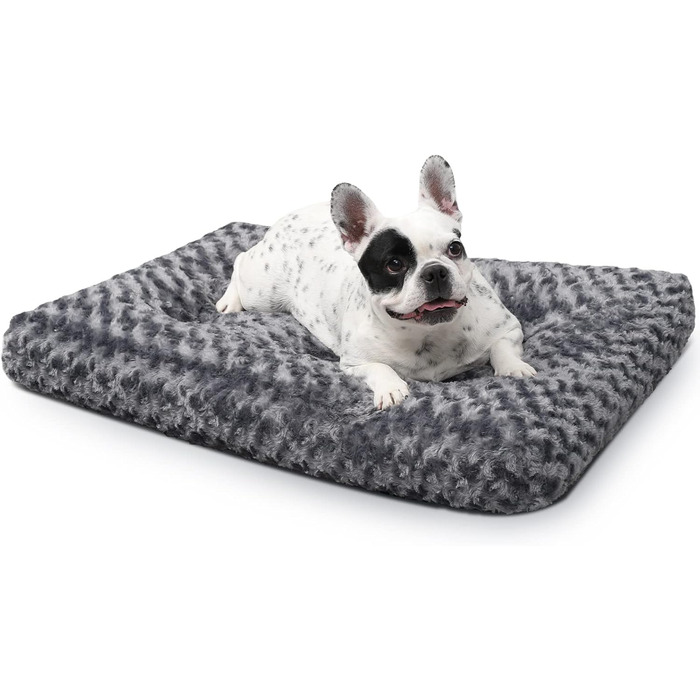 Крісло-ліжко для собак середніх порід, м'яке, неслизьке, сірого кольору, 76x52 см