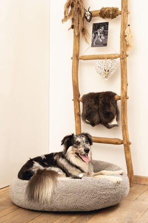 Ортопедичне ліжко для собак Beeztees Jaxx сірого кольору, 50 x 50 x 20 см