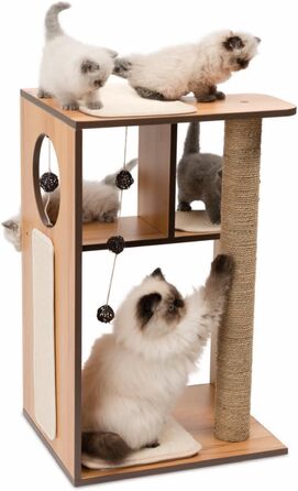 Дерев'яний котячий будиночок Catit Vesper, великий, горіх, 1 шт.