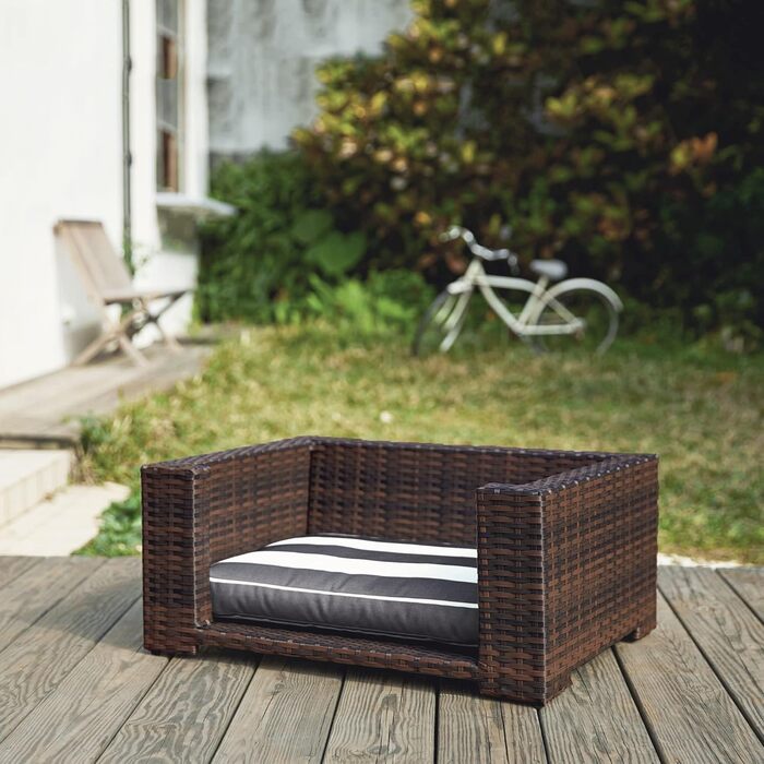 Ліжко-лежанка для кота або маленького собаки Teamson Pets Clotho (ратан, коричневий) ST-N10005-UK