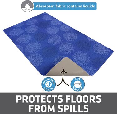 Підкладка для собак та котів Drymate, вбираючий матеріал, вологостійка, антиковзаюча, для прання в машині, міцна, 30,5 x 50,8 см