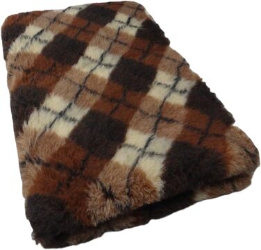 Кімоно для собак Vet-Bed Softbed Dry-Bed: вологостійкий, антиковзний килимок для собак (160x100 см, діамантовий коричневий/кремовий)