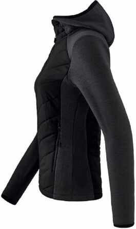 Еріма: Степлекова куртка для жінок (чорний, 40) + жіночі спортивні штани/шльопки