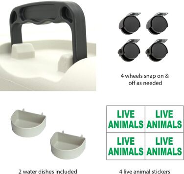 Кіязка для собак SportPet Designs Medium - пластикова, коліщатка, розмір L (67x51x47 см)