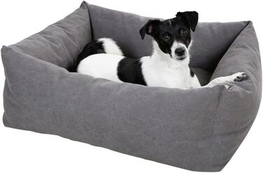 Кербл Лукка - м'яке ліжко для домашніх тварин, сірого кольору, 70x85 см