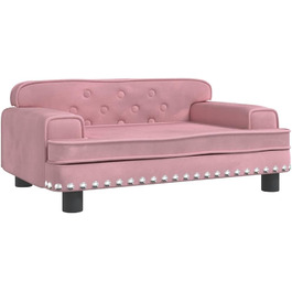 Крісло-ліжко для собак VidaXL, 70 x 45 x 30 см, Рожеве