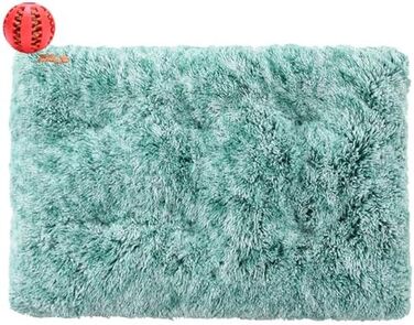 Килимок для собак та котів Rectangular, великий лежак для собак, м'який кошик для собак, килимок для собак, який можна прати, для великих собак, котів, осені та зими (110x75 см, блакитний)