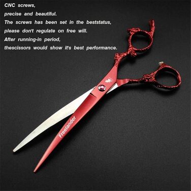 Набір професійних ножиць для грумінгу тварин, нержавіюча сталь, прямі та вигнуті ножиці для вирівнювання