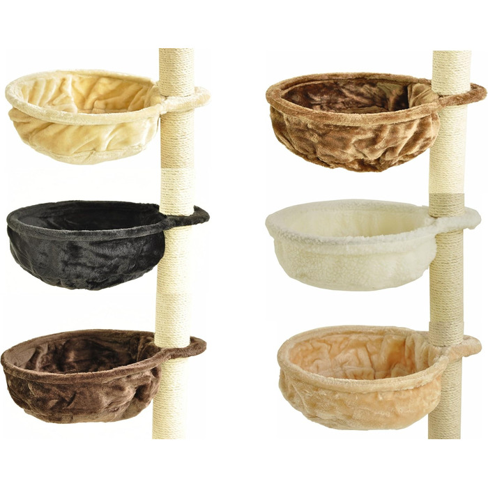 Мульде-лежанка Nanook для котів, 40 см, бежева: лежанка, платформа для дряпання та відпочинку