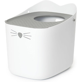 Туалет для котів Catit Pixi, сірий, закритий лоток