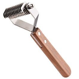 Тріммер для шерсті Coat King - щітка для собак та котів, 14 лез, 184x62 мм