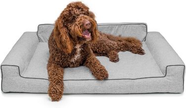 Крісло-ліжко для собак великих, середніх та маленьких порід - Glamour New, L: 98x66 см, знімний чохол