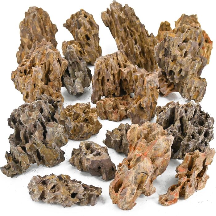 Камінь для акваріума Unocho Dragon Stone 5 фунтів, декор для акваскейпу, ландшафтний дизайн, 2-4 дюйми