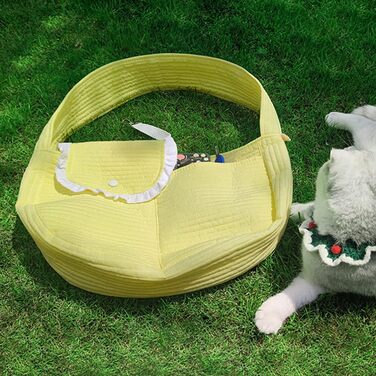 Транслювач для домашніх тварин Yctze для собак і котів, сумка-переноска на плечі з магнітною застібкою, гачком для буксирування та зручним зовнішнім виглядом для подорожей (РОЖЕВИЙ). Підходить для тварин вагою до 6,5 кг