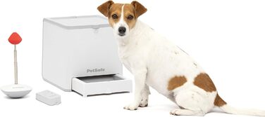 PetSafe Teach & Treat – дистанційний тренер для собак, автоматична видача ласощів, для навчання та позитивного підкріплення, сірий, працює від 4 батарейок D