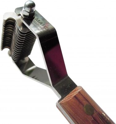 Інструмент для видалення підшерстка Mars Coat King Original для собак та котів, 16 лез, нержавіюча сталь з дерев'яною ручкою, Німеччина