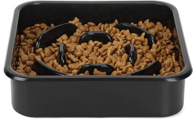 Підвищений годівниця для собак PETTOM (2 x 1.6L), 4 положення висоти, годівниця з нержавіючої сталі та миска для води без протікання, складна та неслизька годівниця для собак, підходить для великих та маленьких собак (миска для запобігання заковтування)