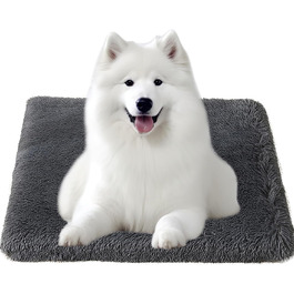 Ліжко для собак, 100x60x8 см, великі породи, миюче, плюшеве, з антиковзною основою (XXL 120x80x8 см)