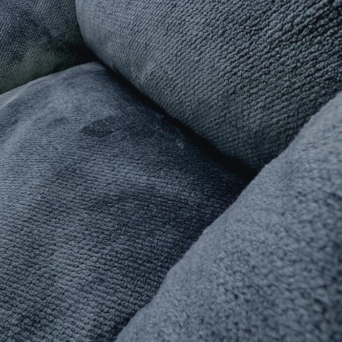 Ортопедичне ліжко для собак 4L Textil IRIS Premium-LINE, корзина для собак, м'яке ліжко з піною з пам'яті ефекту (80x60 см, темно-сірий)