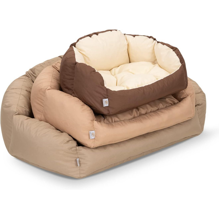 Матрац для собак BARRY & LUCY 3 в 1: вологостійкий, стьобаний, м'який, з еластичною начинкою. Розмір L, темно-червоний колір.