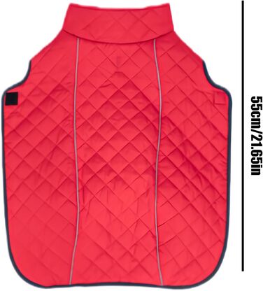 Зимовий теплий одяг для собак - Вітростійка жилетка-світловідбивач для собак, теплий зимовий одяг для собак | Для активного відпочинку: прогулянки, пікніки, кемпінг, катання на лижах, міські прогулянки