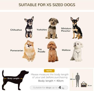 PawHut переносна сумка для собак та котів, складана, з вікнами, м'який килимок, 2 плечові ремені, 60x41x41 см, коричнева