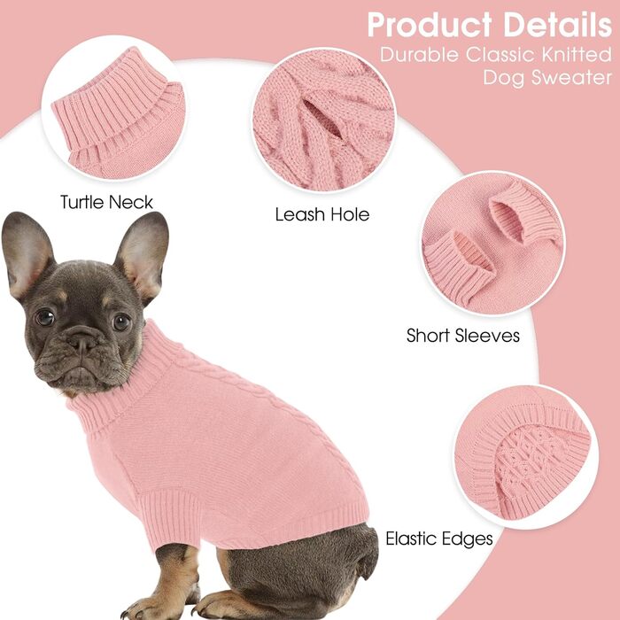 Теплий зимовий пуховик для собак великих порід ASENKU, рожевий та зелений (XL)