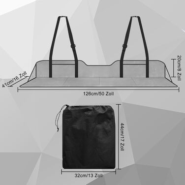 Розширювач для заднього сидіння автомобіля, килимок-матрац, сірий, фланель | Розширювач для SUV, MPV, компактних авто