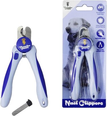 Професійна кусачка для догляду за кігтями собак Thunderpaws з захистом, блокуванням та пилочкою (Середній-Великий, Зелений). Також доступна для собак малих та середніх розмірів (Блакитна)