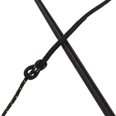 Пфіфф 103104 Двостороння льонжна бандаж, бандаж з дугою, серцевина з фібергласу, неслизька ручка | Чорний 180 см