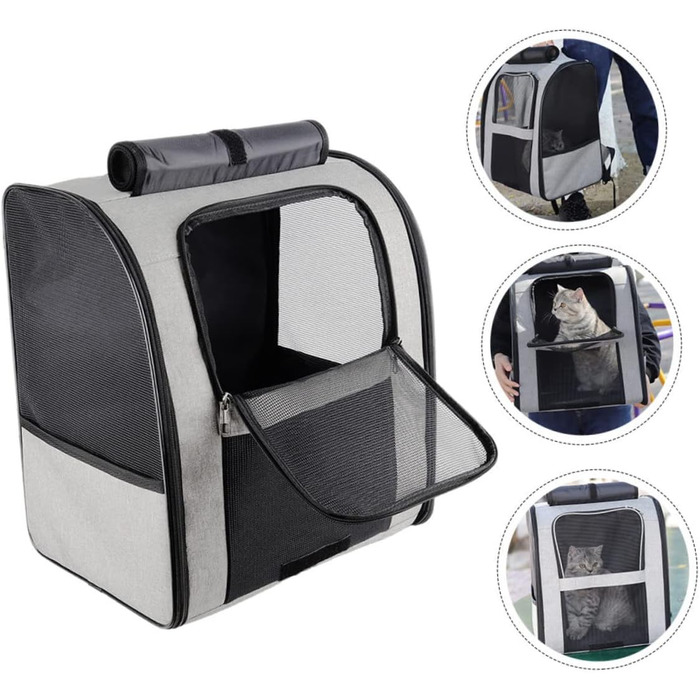 Рюкзак для котів Verdanverse: дихаючий, місткий, з міцного матеріалу, для транспортування котів та маленьких тварин