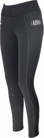 Лазура - зимові рейдінг легінси для жінок та дітей Ліза | термо-легінси для їзди верхи | з силіконовим повним обтиском & кишенею для телефону | дихаючі зимові рейдінг штани | екіпірування для верхової їзди в багатьох кольорах та розмірах 42 Чорний