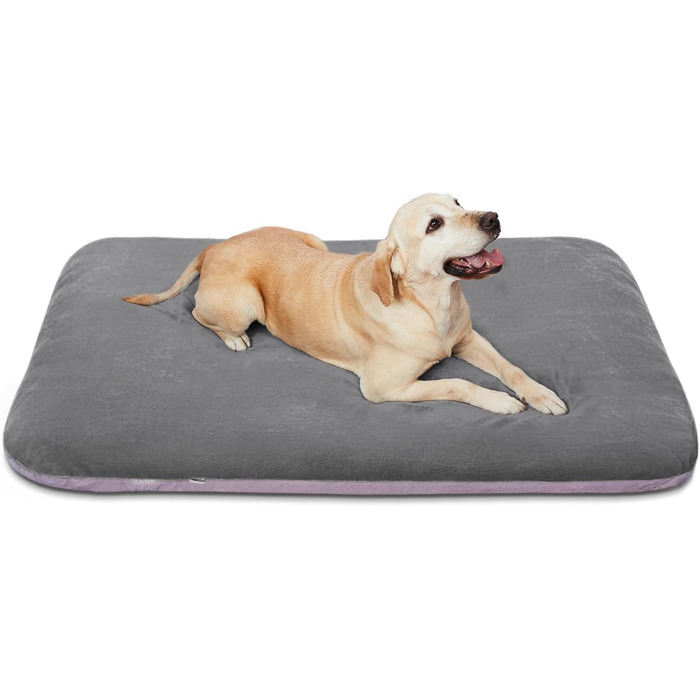 Ортопедичне ліжко для собак Magic Dog Jumbo XL, 119x79 см, сірий колір, знімний та миючий чохол