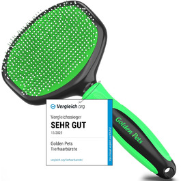 М'яка щітка для тварин Testurteil Sehr Gut: ідеальна для котів та собак, включаючи пуделів. Розмір M (L).