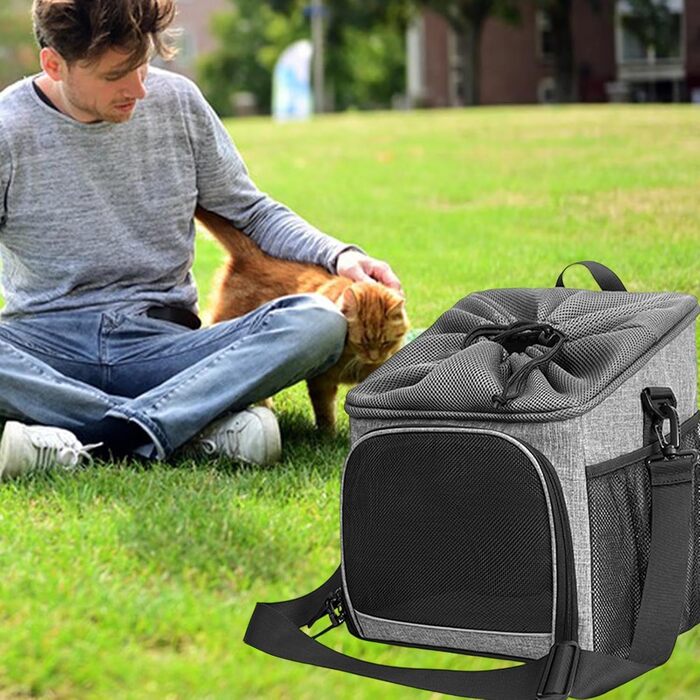 Кошик для собак на велосипед - дихаюче ліжко для тварин | Знімний кріплення для переноски для подорожей, заднього двору, гір та кемпінгу