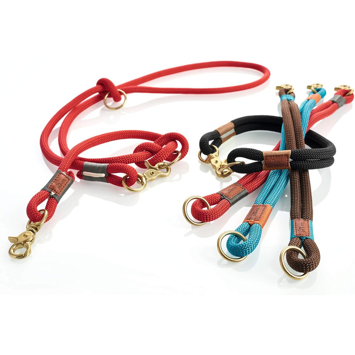 Нашийник для собак HUNTER OSS, мотузка, латунь, морський стиль, L-XL (чорний, 40 (S-M))