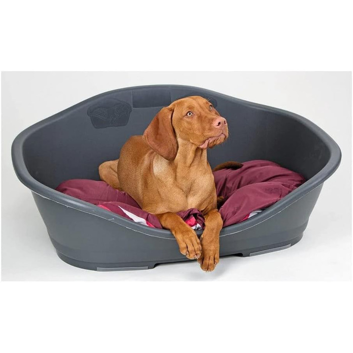 Корзина для собак Beeztees Sleeper 2, 55 см, антрацит, 68 × 47 см