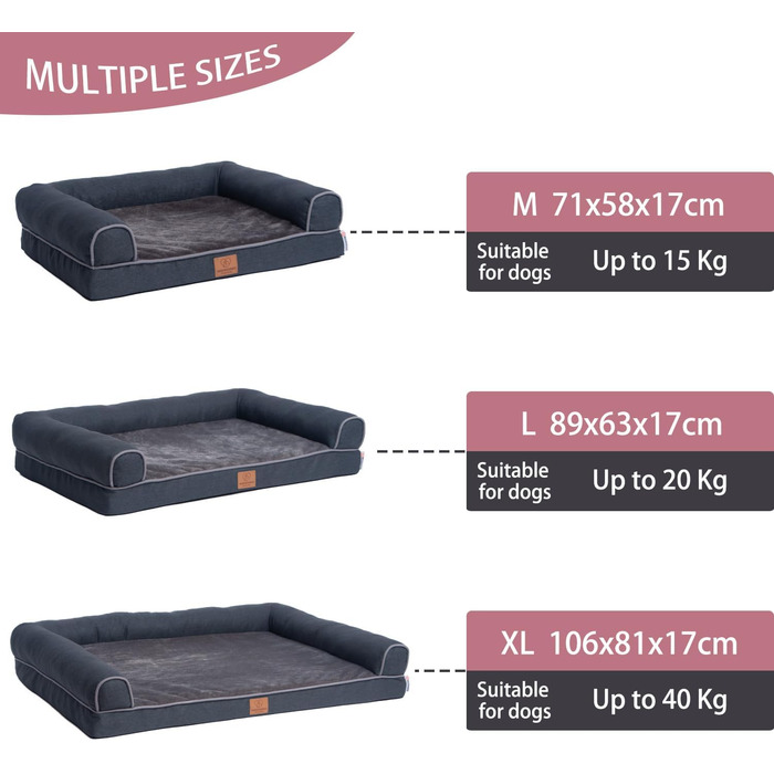Ортопедичне лежанка для собак преміум-класу з піною 