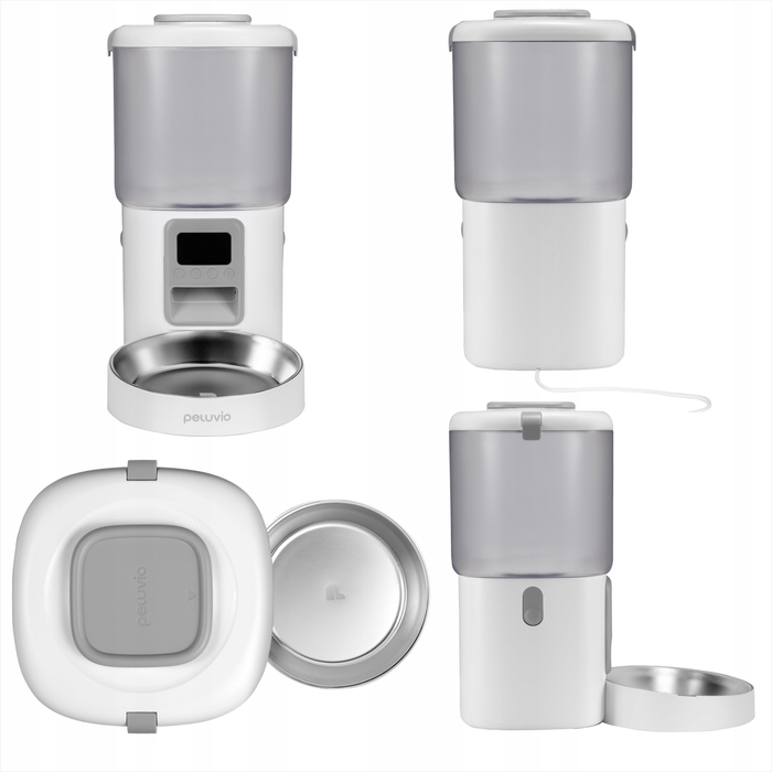 Автоматичний годувальник для сухого корму для собак Peluvio Crispy, 4.5 л