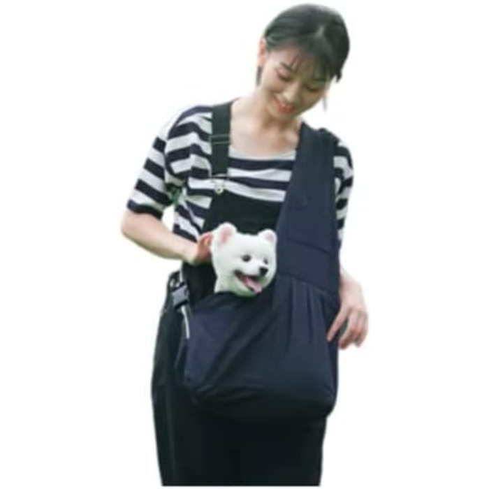 Сумка-переноска для собак та котів до 5 кг, чорна, з регульованим плечем, Oxford, для подорожей та прогулянок