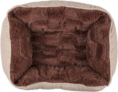 Ляжка для собак та котів Pullach Hof: 3 розміри, м'який лежак-корзинка, лежанка-подушка для тварин (63x53x16)