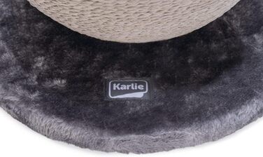 Karlie Kratzball Bolly - іграшка-царапка для котів, сіра, 30,5 x 30,5 x 28 см