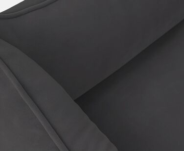 Ортопедичне собаче ліжко Knuffelwuff Jona з велюру S | Memory Foam | Знімний, пральний чохол | Для суглобів, тепле, довговічне | Підходить для собак малого, середнього та великого розміру (70 x 50 x 20 см, Антрацит)