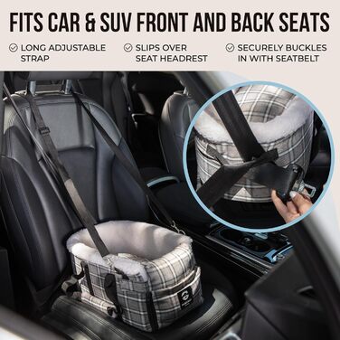 Автокрісло для собак – автосидіння для маленьких собак до 5,9 кг. Безпечне автосидіння для собак у легкових автомобілях та SUV